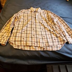 Burberry Edward White Cotton Knight Logo Nova Shir